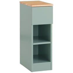 Sobuy - Comodino con cassetto stretto Tavolino divano Tavolino comodino Verde 20x35x60 cm FBT111-GR
