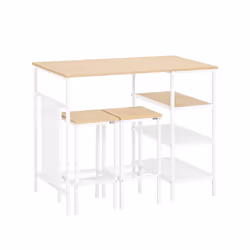Che sia per il bar di casa, per la cucina o come tavolo da pranzo, potete adattare perfettamente questo set alle vostre esige ...