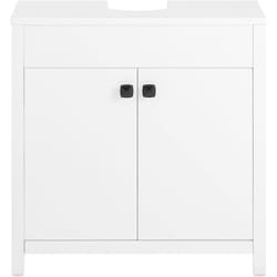 Mobile sottolavabo con 2 ante Mobile bagno Mobiletto per lavandino (senza lavandino) 60x35x60cm BZR98-W Bianco - Sobuy