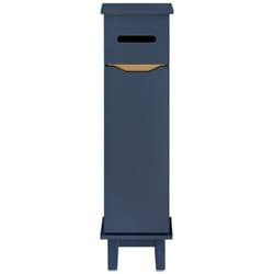 Sobuy - Portarotolo wc autoportante Mobiletto bagno Porta carta igienica Scaffale bagno Armadietto laterale Mobile da bagno Blu 22x20x81 cm BZR192-B