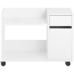 Sobuy - Carrello da ufficio Armadi archivio traslabili Supporto per Stampante 70x40x54 cm ASK02-W