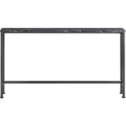 Tavolo da Consolle Vintage Tavolo da Ingresso Tavolo per Divano salvaspazio L120P20A65 cm Nero FSB19-SCH - Sobuy