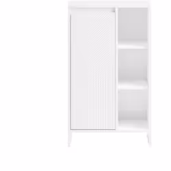 Questo mobile, dal design elegante e senza tempo, si distingue per la sua semplicità e funzionalità. I tre scomparti aperti o ...