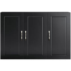 Sobuy - Armadietto pensile da bagno Mobile da parete per il cucina 3 ante 90x30x60cm Nero FRG231-L-SCH