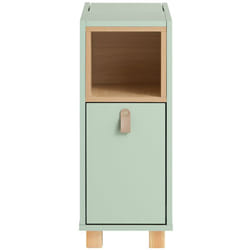Sobuy - Tavolino da Salotto, Comodino, Mobiletto Portaoggetti, Cassettiera Stretta, Verde, 24x60x60cm FBT161-GR