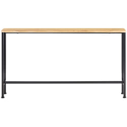 Tavolo da Consolle Vintage Tavolo da Ingresso Tavolo per Divano salvaspazio L120P20A65 cm Naturale FSB19-E - Sobuy