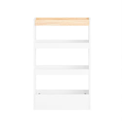 SoBuy Carrellino Salvaspazio Cucina o Bagno Scaffale per nicchia con 4 ripiani Bianco L50P15A80 NSR12-W