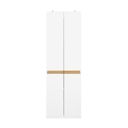 Armadio alto Mobile da ingresso Armadio multifunzionale Bianco 61x30x192cm KSB01-W - Sobuy