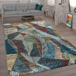 Paco Home - Tappeto per soggiorno a pelo corto con design effetto lavagna, colori pastello, effetto 3D, colorato 80x150 cm