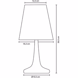 LA LAMPADA: con il loro design semplice, le allegre lampade da tavolo della collezione Hela colpiscono per il loro fascino co ...