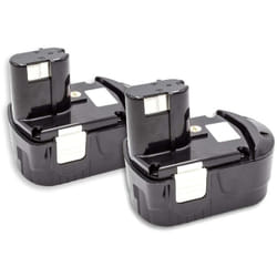 2x batteria compatibile con Hitachi ub 18DL, rb 18DL, ub 18D, wh 18DFL, kc 18DA, wh 18DMR, wh 18DL utensile elettrico (1500 mAh, NiMH, 18 v) - Vhbw