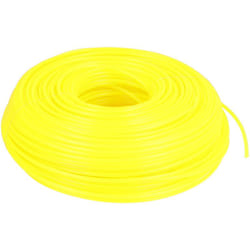 Vhbw - filo trimmer falciante diametro 2,4mm per rasaerba decespugliatore - 88 m, giallo, nylon, resistente - filo di ricambio per tagliaerba
