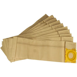 10x sacchetto compatibile con Sebo 370 Comfort, 370 Electronic, 470 Comfort aspirapolvere - carta, 23,5cm x 15,5cm, color sabbia - Vhbw