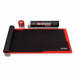 Nitro Concepts DM9 Tappetino per mouse per gioco da computer Nero, Rosso - Vista aggiuntiva 7