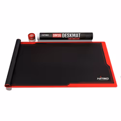 Nitro Concepts DM16 Tappetino per mouse per gioco da computer Nero, Rosso - Vista aggiuntiva 7