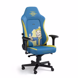 noblechairs NBL-HRO-PU-FVT sedia per videogioco Sedia da gaming per PC Seduta imbottita Blu, Giallo - Vista aggiuntiva 5