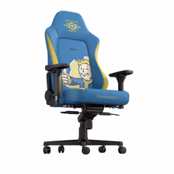 noblechairs NBL-HRO-PU-FVT sedia per videogioco Sedia da gaming per PC Seduta imbottita Blu, Giallo - Vista aggiuntiva 6