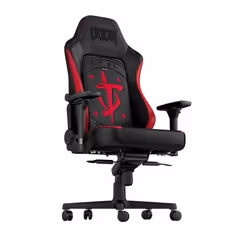 noblechairs NBL-HRO-PU-DET sedia per videogioco Sedia da gaming per PC Seduta imbottita Nero, Rosso - Vista aggiuntiva 6