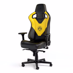 noblechairs EPIC BVB, Sedia da gaming per PC, 120 kg, Seduta imbottita, Schienale imbottito, 140 cm, 185 cm