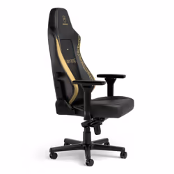 noblechairs NBL-HRO-PU-ERE sedia per videogioco Sedia da gaming per PC Seduta imbottita Nero, Oro - Vista aggiuntiva 4