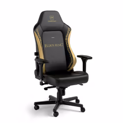 noblechairs NBL-HRO-PU-ERE sedia per videogioco Sedia da gaming per PC Seduta imbottita Nero, Oro - Vista aggiuntiva 5