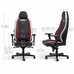 noblechairs LEGEND Poltrona per gaming Seduta imbottita Nero, Rosso, Bianco - Vista aggiuntiva 5