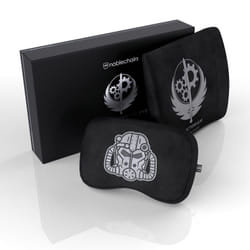 noblechairs Brotherhood of Steel Cuscino per il collo/cuscino lombare Nero 2 pz