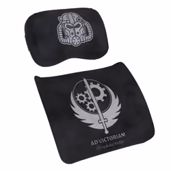 noblechairs Brotherhood of Steel Cuscino per il collo/cuscino lombare Nero 2 pz