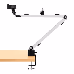Streamplify Mount Arm Supporto passivo Macchina fotografica, Microfono, Telefono cellulare/smartphone, Ring lamp Nero, Bianco - Vista aggiuntiva 4