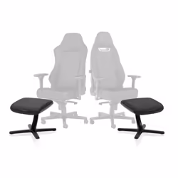 noblechairs NBL-FR-PU-BED poggiapiede da scrivania Nero - Vista aggiuntiva 5