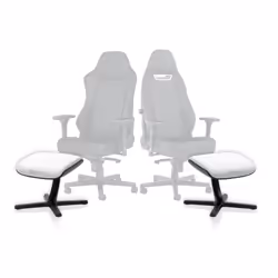 noblechairs NBL-FR-PU-WED poggiapiede da scrivania Bianco - Vista aggiuntiva 5