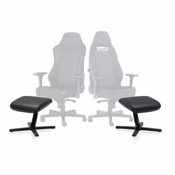 noblechairs NBL-FR-PU-BLK poggiapiede da scrivania Nero - Vista aggiuntiva 5