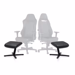 noblechairs NBL-FR-RL-BLK poggiapiede da scrivania Nero - Vista aggiuntiva 5