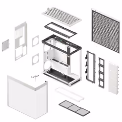 HAVN HS 420 Midi Tower Bianco - Vista aggiuntiva 7