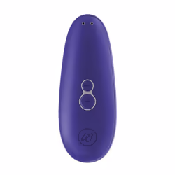 Womanizer Starlet 3, Vibratore aspirante, Stimolazione clitoridea, Indaco, Plastica, Silicone, Curvo, Pulsanti