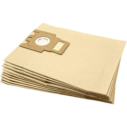 vhbw 10x sacchetto compatibile con Miele Brillant 2400, 3500, 5600, 7600, 1400 S aspirapolvere - in carta, 28,5cm x 22cm, color sabbia