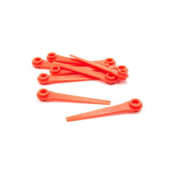 Vhbw - 10x Lama di ricambio compatibile con Gardena AccuCut 450Li 8841, 450Li 8841-20 tagliabordi - rosso, in plastica
