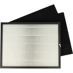 Set filtri compatibile con Rowenta Intense Pure Air PU2120 - Sostituisce Rowenta XD6040FO, XD6040, H10 (filtri 2x a carbone attivo + 1x hepa) - Vhbw