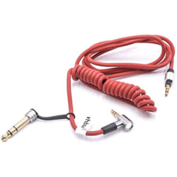 Vhbw - cavo audio aux compatibile con Monster Beats by Dr. Dre Mixr, Pro, Solo, Studio cuffie - Con jack da 3,5 mm a 6,3 mm, 150 cm, rosso
