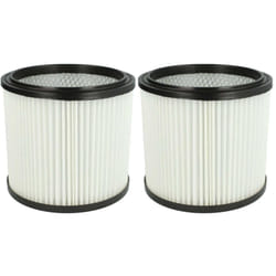 2x filtro a pieghe piatte compatibile con Metabo asa 9001 aspirapolvere - bianco - Sostituisce 2351110, 3.752.0032, 72800205, 10007544, 6.904-042.0,
