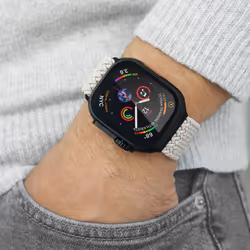 Vonmählen AWS00198 accessorio indossabile intelligente Band Nero, Crema Nylon - Vista aggiuntiva 4
