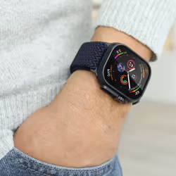 Vonmählen AWS00194 accessorio indossabile intelligente Band Nero, Blu marino Nylon - Vista aggiuntiva 4