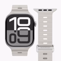 Vonmählen Wave Band 2 Cinghia Crema Silicone - Vista aggiuntiva 2
