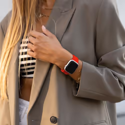 Vonmählen Classic Band 2 Cinghia Rosso Silicone - Vista aggiuntiva 3