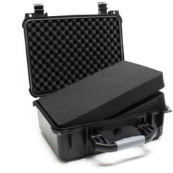 Wiltec - Valigetta universale con schiuma interna l 40,6x33x17,4cm Nero