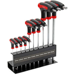 Wiltec - Set chiavi a brugola chiave maschio esagonale a t giraviti 11 pezzi