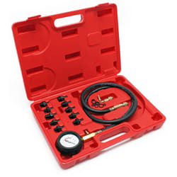 Wiltec - Tester per pressione olio motore auto set da 12 pezzi misuratore pressione olio