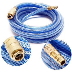 Tubo pvc aria compressa 5m per compressore attacco a innesto rapido - Wiltec
