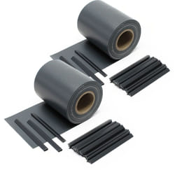 Strisce Frangivista in pvc 70mx19 cm antracite 650g/m² con 40 clip Frangivento da recinzione - Wiltec
