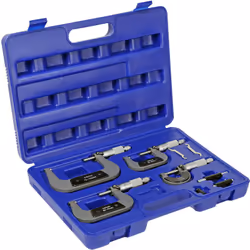 Set di 4 micrometri Capacità di misurazione 0-100 mm Precisione di misura di 0,01mm. Manifattura stabile e di alta qualità pe ...